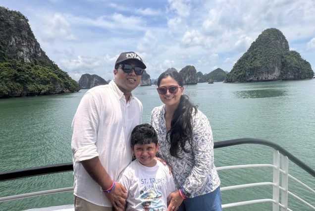 Image of Customers in Ha Long Bay - Mr. Abhishek & family